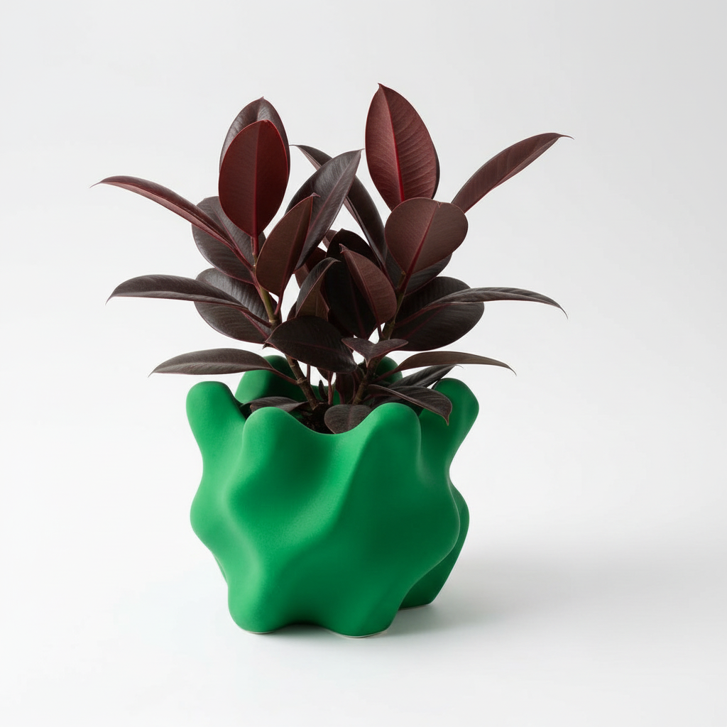 FORMA Bambu Green planta borgoña